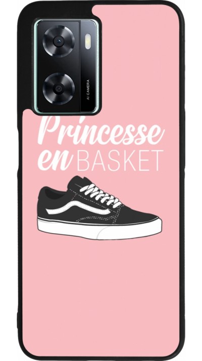 OPPO A57 5G Case Hülle - Silikon schwarz princesse en basket