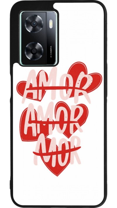 OPPO A57 5G Case Hülle - Silikon schwarz Saint Valentines Day 26 Amor