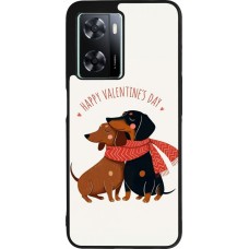 OPPO A57 5G Case Hülle - Silikon schwarz Saint Valentines Day 26 Happy Valentine