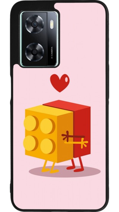 OPPO A57 5G Case Hülle - Silikon schwarz Saint Valentines Day 26 Puzzle