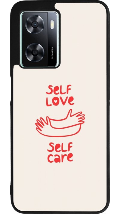 OPPO A57 5G Case Hülle - Silikon schwarz Saint Valentines Day 26 Self love self care