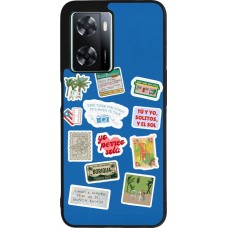 Coque OPPO A57 5G - Silicone rigide noir Seals of the Dominican Republic DTMF