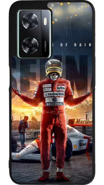 OPPO A57 5G Case Hülle - Silikon schwarz Senna The King of Rain
