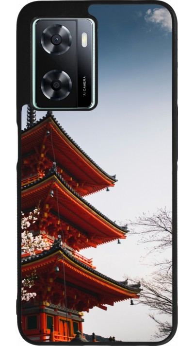 OPPO A57 5G Case Hülle - Silikon schwarz Spring 23 Japan
