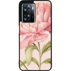 Coque OPPO A57 5G - Silicone rigide noir Just Bloom Spring 2026