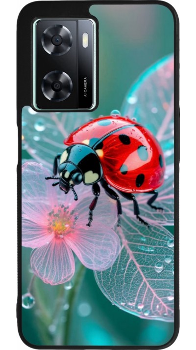 OPPO A57 5G Case Hülle - Silikon schwarz Ladybird in bloom Spring 2026