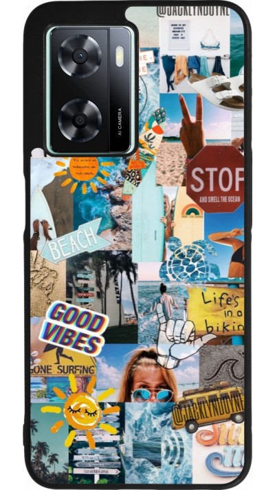 OPPO A57 5G Case Hülle - Silikon schwarz Summer 2021 15