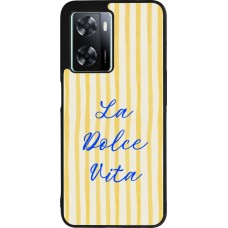 Coque OPPO A57 5G - Silicone rigide noir The good life 2026