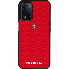 Coque OPPO A93s 5G - Silicone rigide noir Maillot de football Portugal 2026 personnalisable