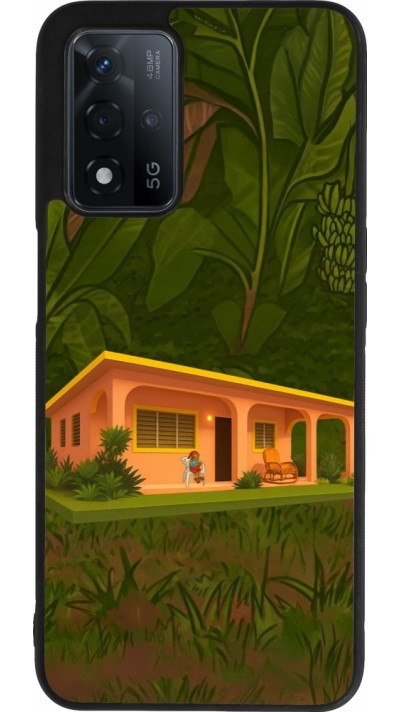 OPPO A93s 5G Case Hülle - Silikon schwarz Benitos house DTMF