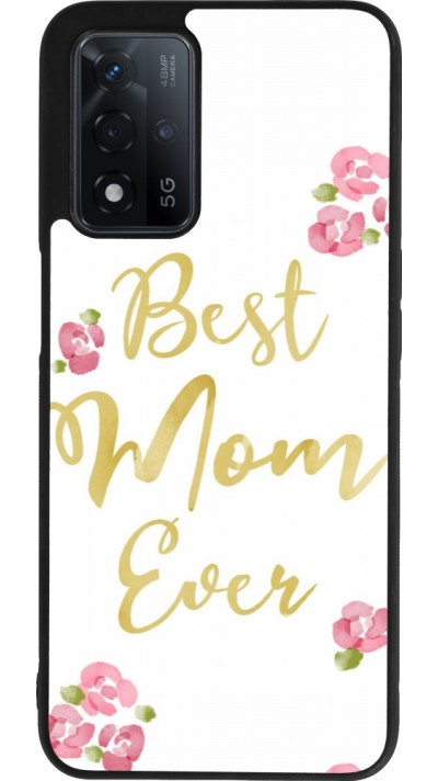 Coque OPPO A93s 5G - Silicone rigide noir Mom 2024 best Mom ever