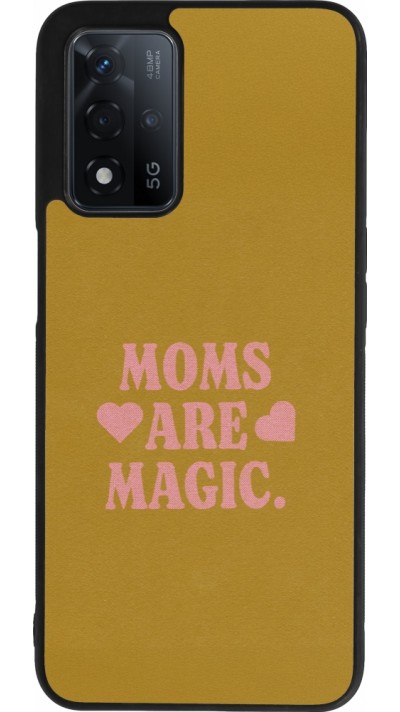 Coque OPPO A93s 5G - Silicone rigide noir Mom 2026 Are Magic