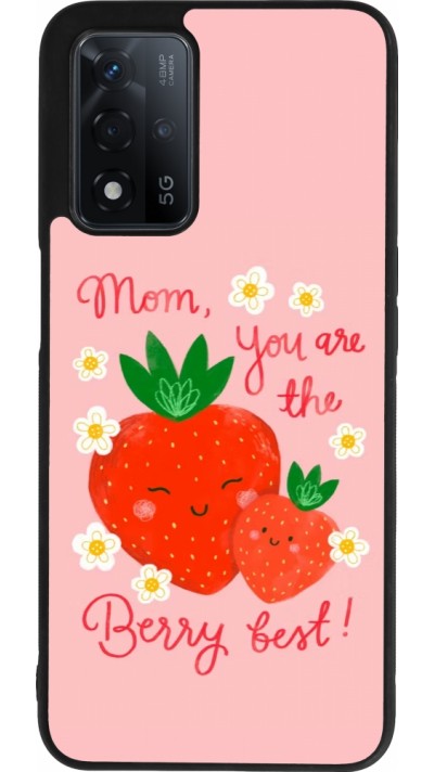 Coque OPPO A93s 5G - Silicone rigide noir Mom 2026 Berry best