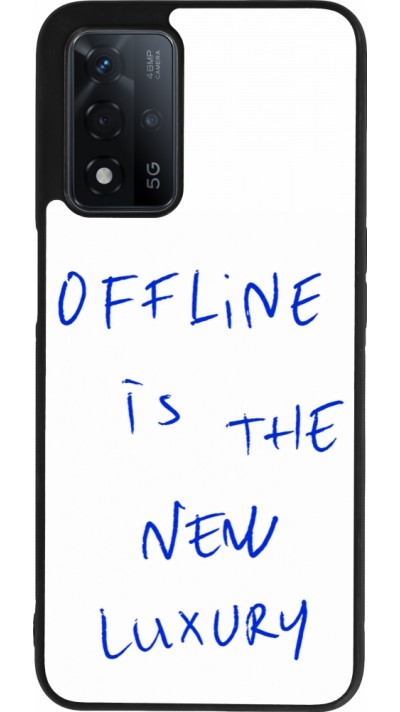 OPPO A93s 5G Case Hülle - Silikon schwarz Offline is the new luxury
