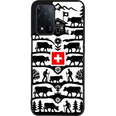 Coque OPPO A93s 5G - Silicone rigide noir Poya Suisse 3
