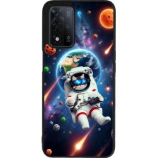 Coque OPPO A93s 5G - Silicone rigide noir VR SpaceCat Odyssey