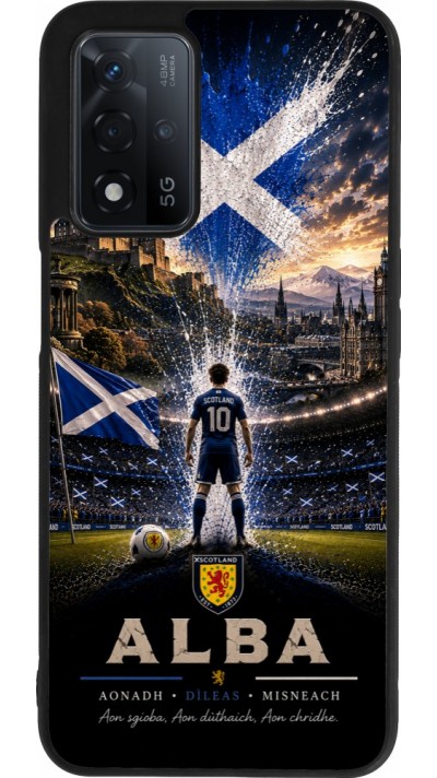 OPPO A93s 5G Case Hülle - Silikon schwarz Fussball Schottland splash 2026