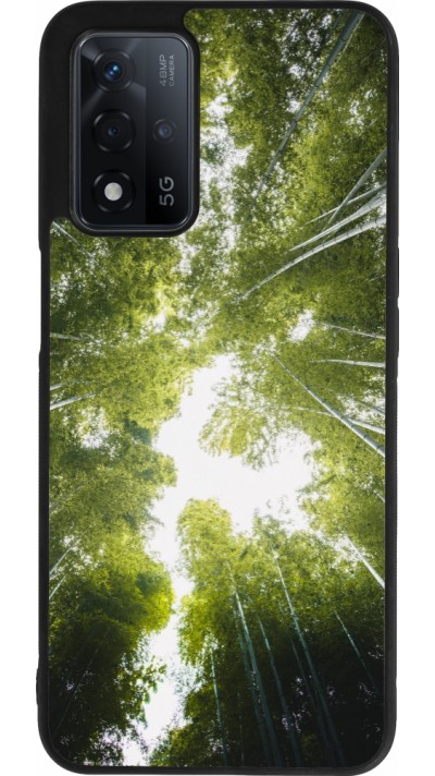 Coque OPPO A93s 5G - Silicone rigide noir Spring 23 forest blue sky