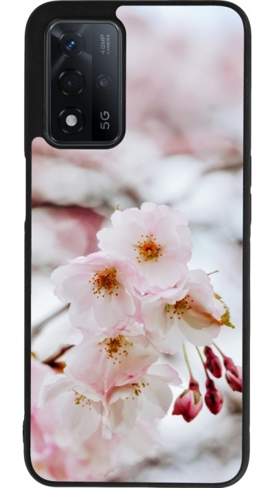 OPPO A93s 5G Case Hülle - Silikon schwarz Cherry tree Spring 2026