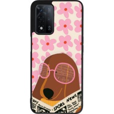 Coque OPPO A93s 5G - Silicone rigide noir Dog with newspaper Spring 2026