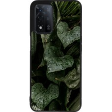 Coque OPPO A93s 5G - Silicone rigide noir Spring 23 fresh plants