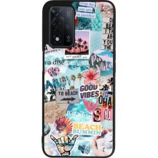 Coque OPPO A93s 5G - Silicone rigide noir Summer 20 collage