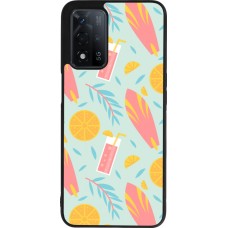 Coque OPPO A93s 5G - Silicone rigide noir Summer 2025 Pattern citron