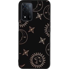 Coque OPPO A93s 5G - Silicone rigide noir Suns and Moons