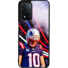 Coque OPPO A93s 5G - Silicone rigide noir Super Bowl 26 Patriots 3