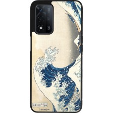 Coque OPPO A93s 5G - Silicone rigide noir Tableau art - La Grande Vague de Kanagawa - Hokusai