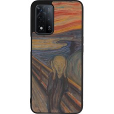 Coque OPPO A93s 5G - Silicone rigide noir Tableau art - Le Cri - Edvard Munch