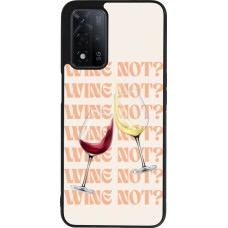Coque OPPO A93s 5G - Silicone rigide noir Wine not