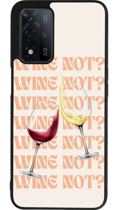 OPPO A93s 5G Case Hülle - Silikon schwarz Wine not