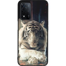 Coque OPPO A93s 5G - Silicone rigide noir Zen Tiger