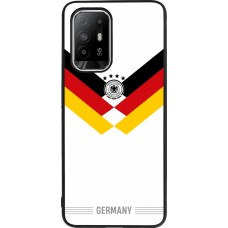 Coque OPPO F19 Pro+ - Silicone rigide noir Maillot de football Allemagne 2026 personnalisable