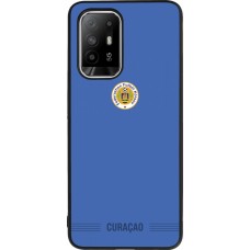 Coque OPPO F19 Pro+ - Silicone rigide noir Maillot de football Curaçao 2026 personnalisable