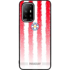 Coque OPPO F19 Pro+ - Silicone rigide noir Maillot de football Paraguay 2026 personnalisable