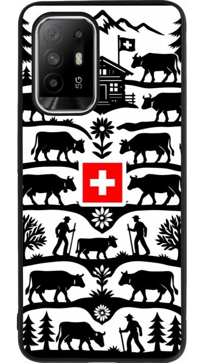 Coque OPPO F19 Pro+ - Silicone rigide noir Poya Suisse 3