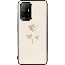 Coque OPPO F19 Pro+ - Silicone rigide noir Sable Rose Minimaliste
