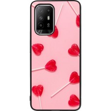 Coque OPPO F19 Pro+ - Silicone rigide noir Saint Valentines Day 26 Lollipop
