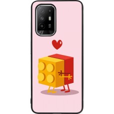 Coque OPPO F19 Pro+ - Silicone rigide noir Saint Valentines Day 26 Puzzle