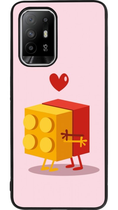 Coque OPPO F19 Pro+ - Silicone rigide noir Saint Valentines Day 26 Puzzle