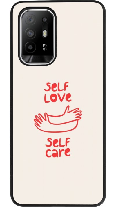 Coque OPPO F19 Pro+ - Silicone rigide noir Saint Valentines Day 26 Self love self care