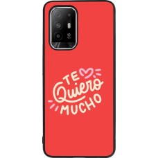 Coque OPPO F19 Pro+ - Silicone rigide noir Saint Valentines Day 26 Te quiero mucho