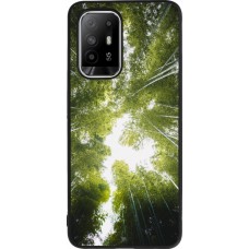 Coque OPPO F19 Pro+ - Silicone rigide noir Spring 23 forest blue sky