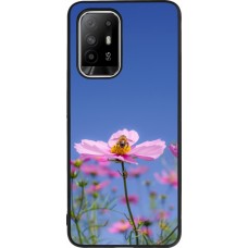 Coque OPPO F19 Pro+ - Silicone rigide noir Bee on a flower Spring 2026