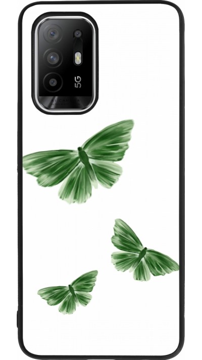 OPPO F19 Pro+ Case Hülle - Silikon schwarz Butterflies Spring 2026