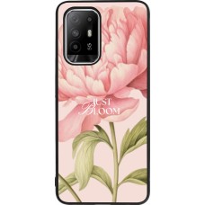 Coque OPPO F19 Pro+ - Silicone rigide noir Just Bloom Spring 2026