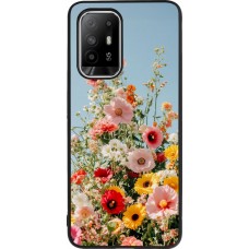 Coque OPPO F19 Pro+ - Silicone rigide noir Spring flowers Spring 2026