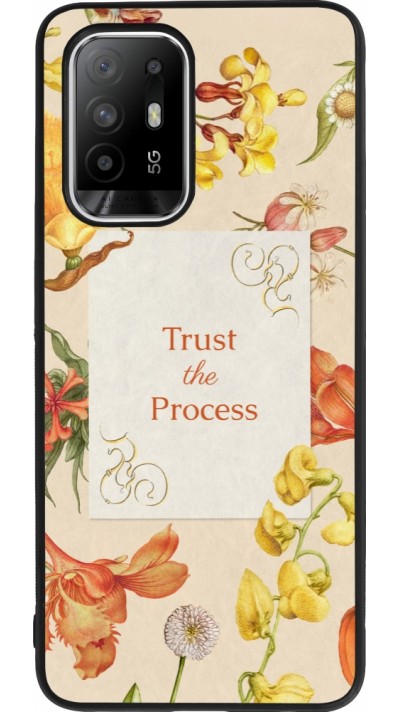 OPPO F19 Pro+ Case Hülle - Silikon schwarz Trust the process Spring 2026
